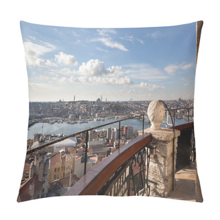 Personality  Eminonu From Galata Tower Pillow Covers