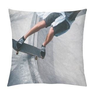Personality  Cropped Image Of Skater Pillow Covers