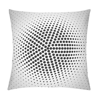 Personality  Radial Halftone Background. Pillow Covers