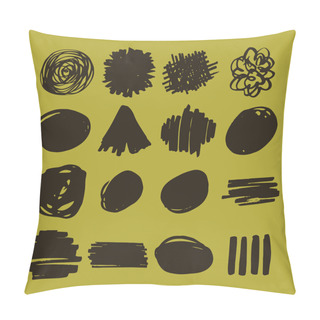 Personality  Vector Icon Set Of Doodle Pillow Covers