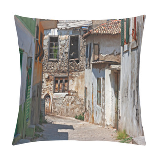 Personality  Rundown Houses In Turkish Village Pillow Covers