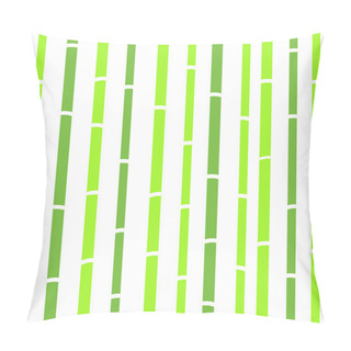 Personality  Bamboo Seamless Natural Retro Pattern Or Texture - Green & White Pillow Covers