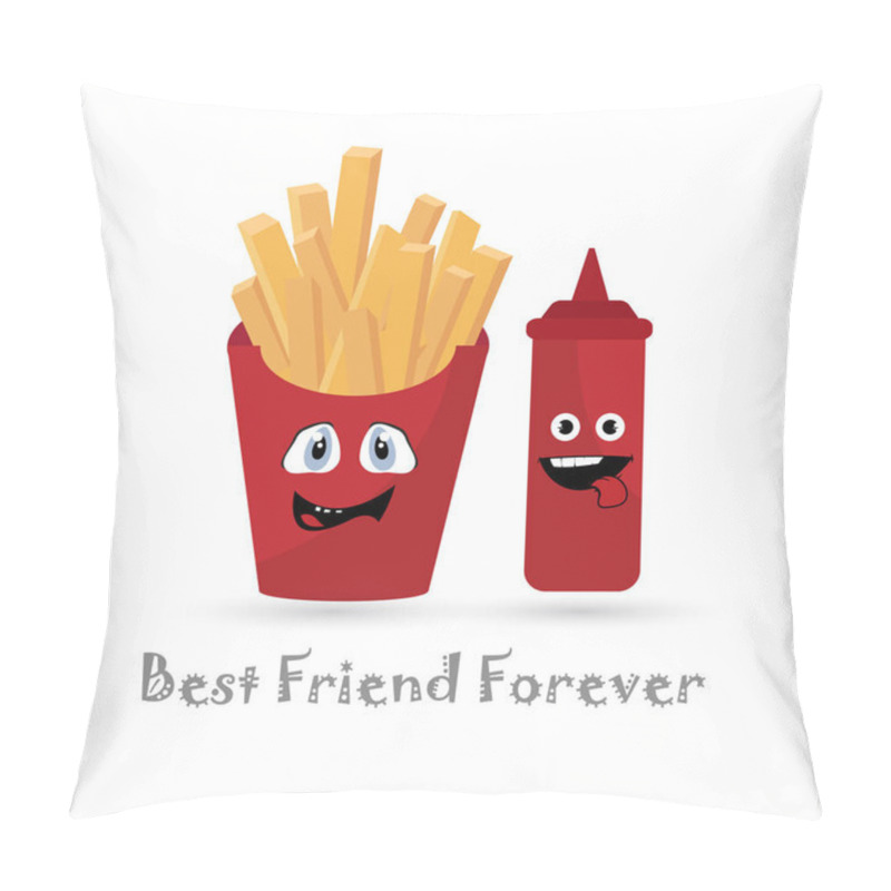 Personality  best friend forever card pillow covers