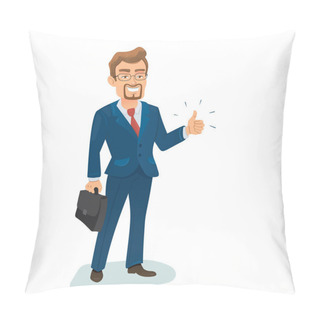 Personality  Bearded Man In Suit Pillow Covers