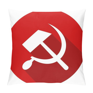 Personality  Icon Of Socialist Symbol, Sickle, Hammer Pillow Covers