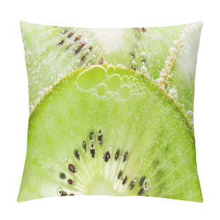 Personality  Background Fruit Kiwi Texture With Bubbles  Pillow Covers