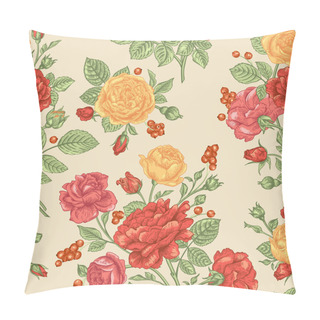 Personality  Pattern With  Roses And Berries Pillow Covers