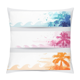 Personality  Tropical Summer Banners Pillow Covers