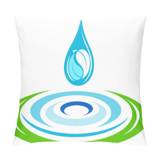 Personality  Water Ripples Logo Pillow Covers