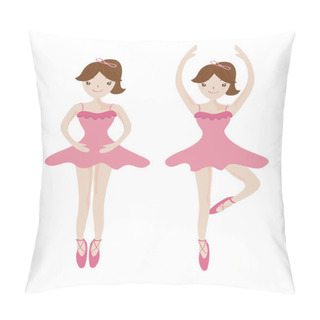 Personality  Cute Woman Ballet Dancer Pillow Covers
