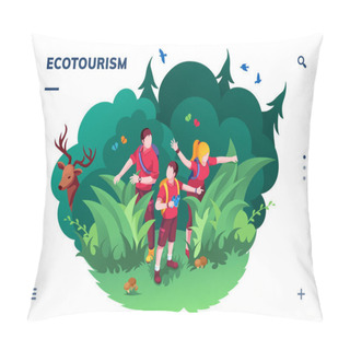 Personality  Ecotourism Screen For Smartphone Application Pillow Covers