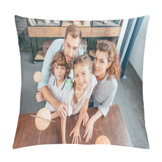 Personality  Family With Solar System Model Pillow Covers