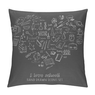 Personality  Freehand Drawing School Items Pillow Covers