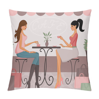 Personality  Coffee After Shopping Pillow Covers