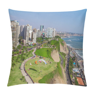 Personality  Aerial Shot Of Lima City, Peru Pillow Covers