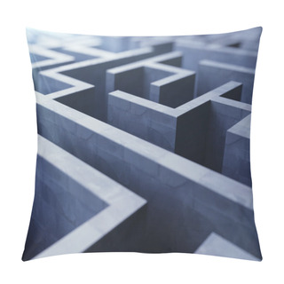 Personality  Blue Labyrinth Pillow Covers