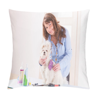 Personality  Dog Grooming Pillow Covers