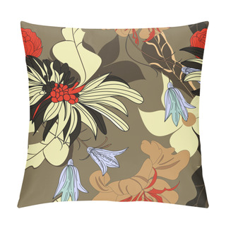 Personality  Floral Seamless Background Pillow Covers