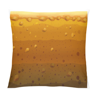 Personality  Different Layers Of The Earth Pillow Covers