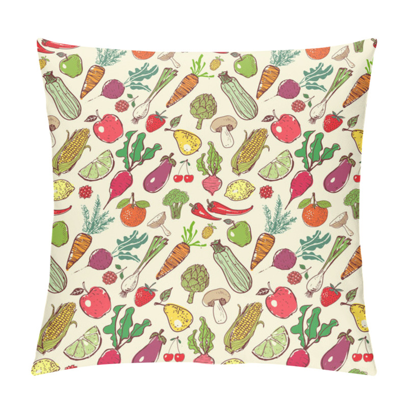 Personality  Card With Fresh Food Pillow Covers