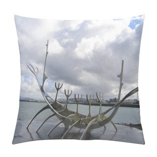 Personality  Solfar Or Sun Voyager Sculpture In Reykjavik, Iceland Pillow Covers