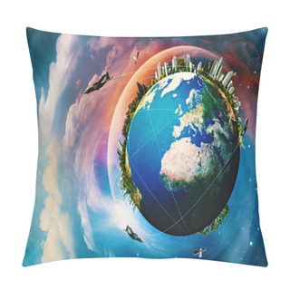 Personality  Vacation And Travel Backgrounds Pillow Covers
