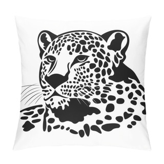 Personality  Vector Illustration Of Jaguar Wild Cat Predator Animal Pillow Covers