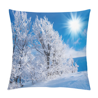 Personality  Winter In The Mountains Pillow Covers
