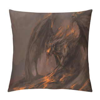 Personality  Molten Roch Dragon Pillow Covers