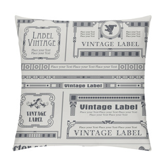 Personality  Border Style Labels On Different Topics Pillow Covers