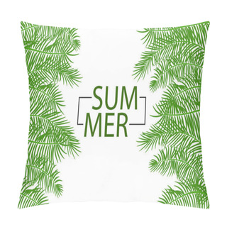 Personality  Tropical Backgroung Palm Leaf Pillow Covers