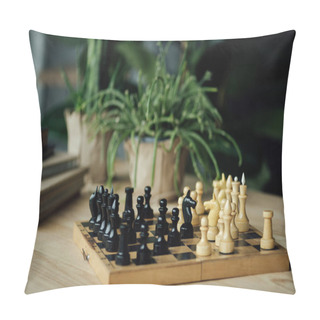Personality  Chess Pieces On Chessboard Pillow Covers