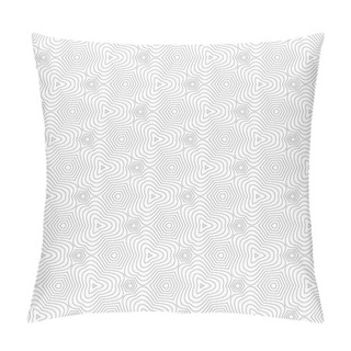Personality  Seamless Geometrical Pattern. Thin Curved Line. A Wattled Modern Fashionable Background For Design Of The Card, The Poster, A Flyer, A Cover. Vector Illustration. Pillow Covers