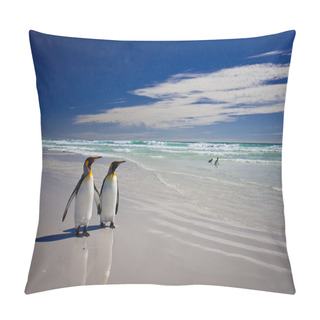 Personality  King Penguins At Volunteer Point On The Falkland Islands Pillow Covers