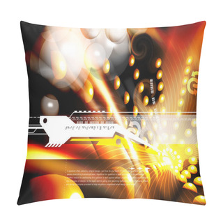 Personality  Abstract Bokeh Light Blur Background With Balls Of Oval Shape  Pillow Covers