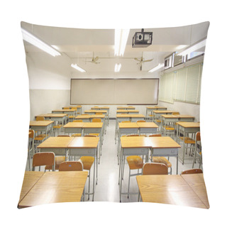 Personality  Empty Big Classroom At School Pillow Covers