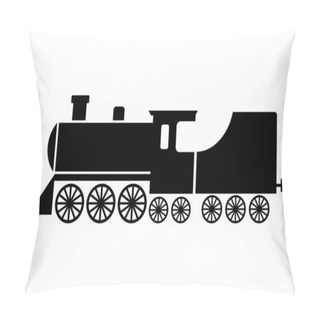 Personality  Locomotive Icon Pillow Covers