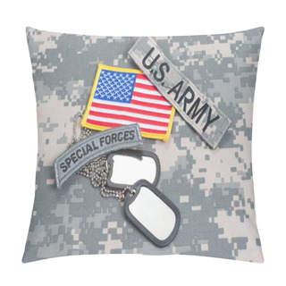 Personality  US ARMY Ranger Tab With Blank Dog Tags Pillow Covers