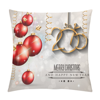 Personality  2015 New Year And Happy Christmas Background For Your Flyers Pillow Covers