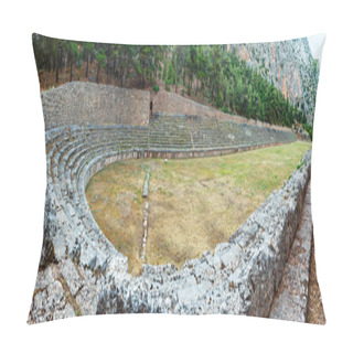 Personality  Excavations Of The Ancient Delphi City (Greece) Pillow Covers