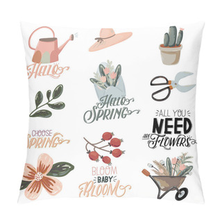 Personality  Cute Hello Spring Set  Pillow Covers