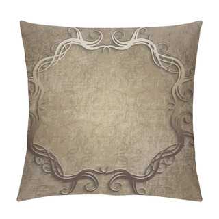 Personality  Beautiful Frame On Vintage Background Pillow Covers