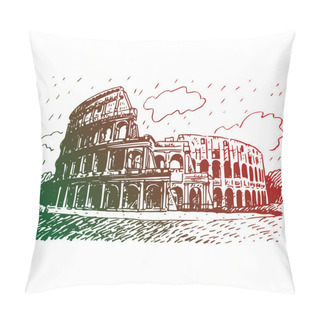 Personality  Colosseum In Rome, Italy. Pillow Covers