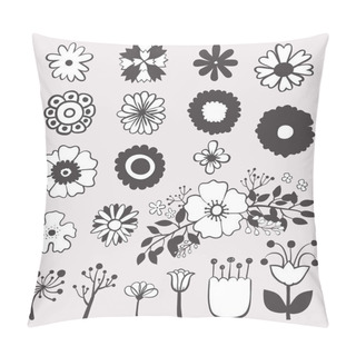 Personality  Hand Drawn Flowers, Vector Illustration Pillow Covers