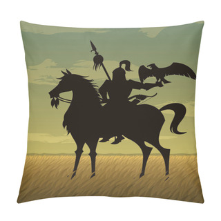 Personality  Mongol Warrior Illustration Pillow Covers