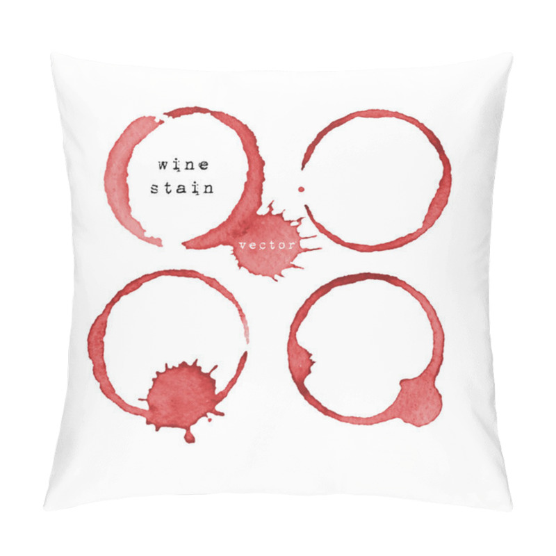 Personality  Four Wine Glass Marks Pillow Covers