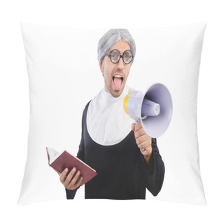 Personality  Young Man Dressed As Nun Pillow Covers