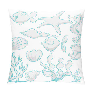Personality  Sea Animals And Plants Pillow Covers