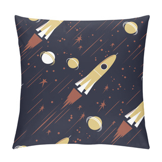Personality  Space Seamless Pattern Pillow Covers