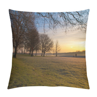Personality  Winter In Dutch Recreational Area Pillow Covers